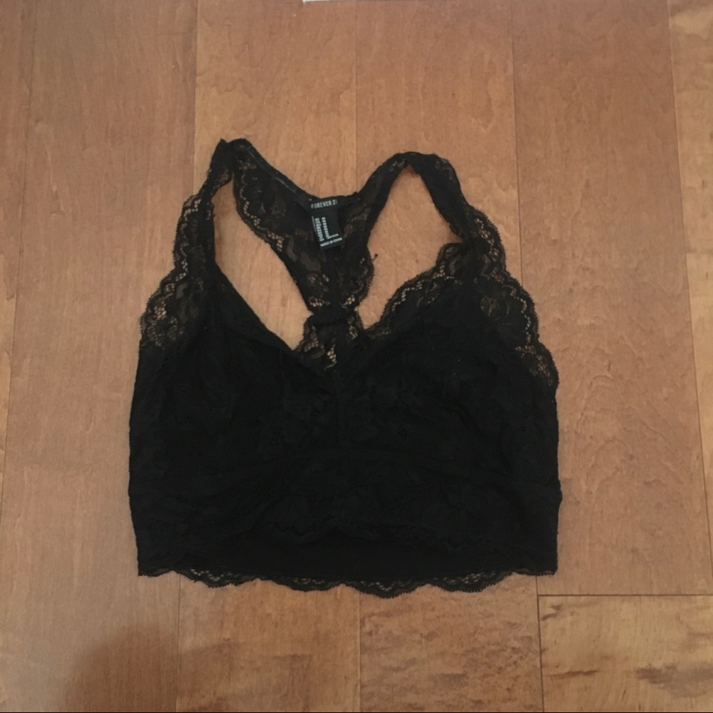 Forever 21 Black Lace Bralette